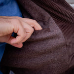 Blouson marron velours de coton