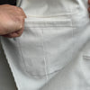Veste en velours côtelé blanc cassé