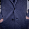 Veste en maille gris soutenu laine