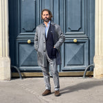 Manteau réversible PEAK gris/bleu marine