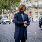 Manteau bleu marine cachemire