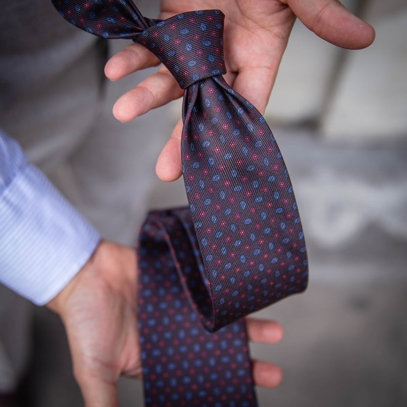 Cravate Jaune à Rayures Marrons | Cravate Gentleman Cravate Jaune à Rayures Marrons | Cravate Gentleman