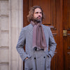Manteau « Polo coat » chevron blanc cassé et noir