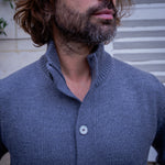 Gilet en laine vierge gris