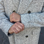 Manteau « polo coat » gris chiné