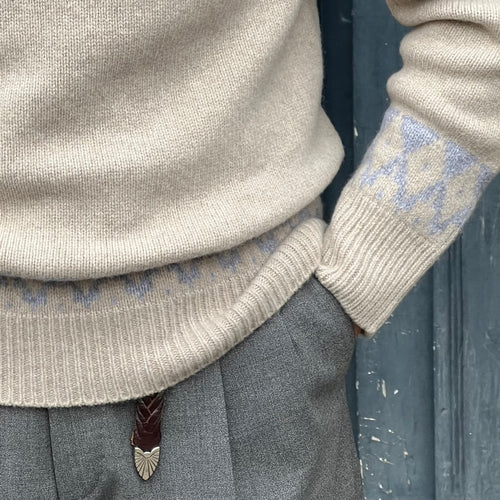 Pull « Cortina » laine et cachemire beige