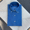 Chemise col boutonné denim bleached coupe ajustée