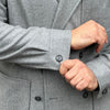 Veste croisée gris clair laine et cachemire Loro Piana