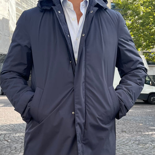 Parka technique bleu marine