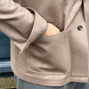 Veste col officier camel laine chameau