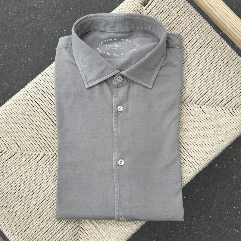 Chemise jersey de coton “Giza” greige