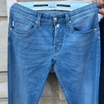 Jeans LEONARDO buttons bleu clair
