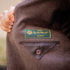 Veste ICONIC jersey de cachemire et soie Loro Piana marron chevrons