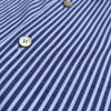 Chemise blanche à rayures bleu marine « easy wear »
