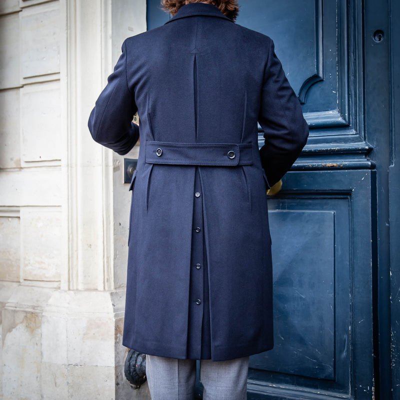 Manteau « polo coat » bleu nuit