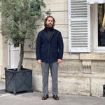 Parka en cachemire Loro Piana bleu marine