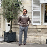 Pull « Cortina » laine et cachemire marron