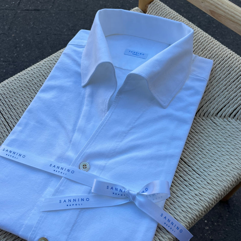 Chemise blanche oxford col positano