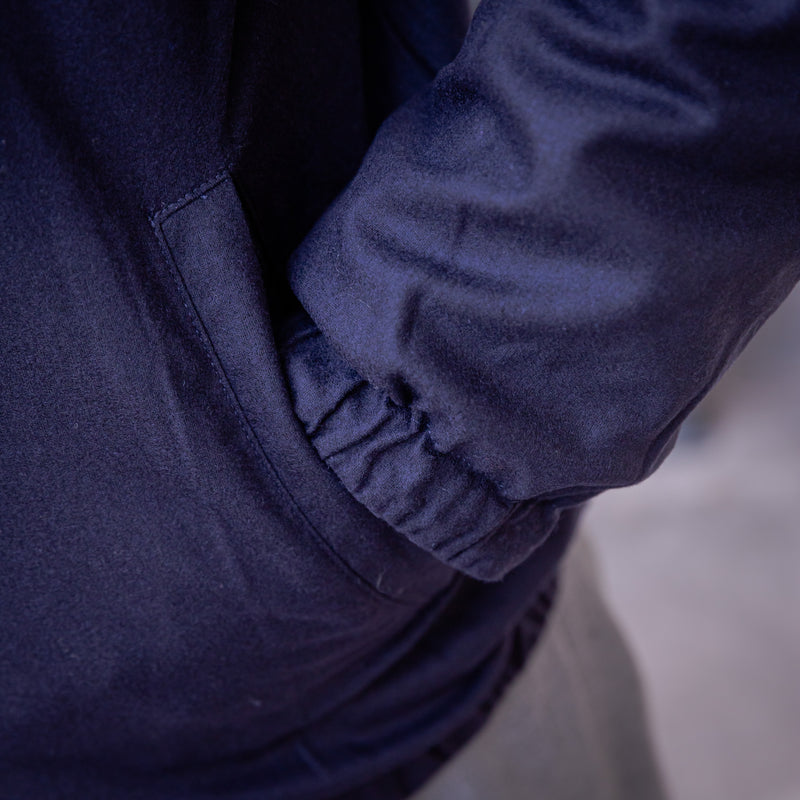 Blouson bleu marine réversible