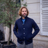Gilet laine vierge bleu marine