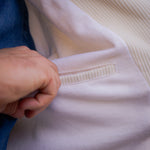 Blouson blanc cassé velours de coton