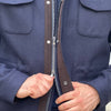 Saharienne bleu marine jersey laine et cachemire