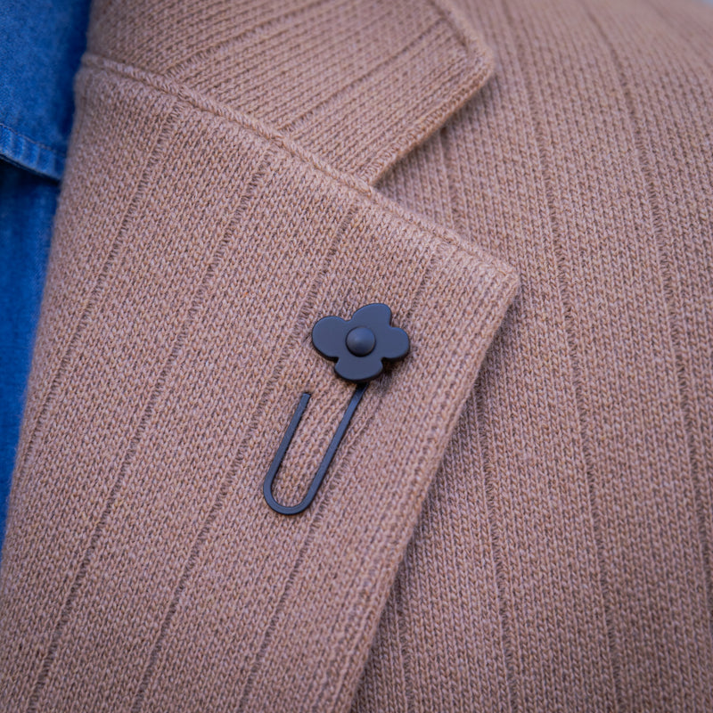 Veste en maille de laine et cachemire côtelée camel