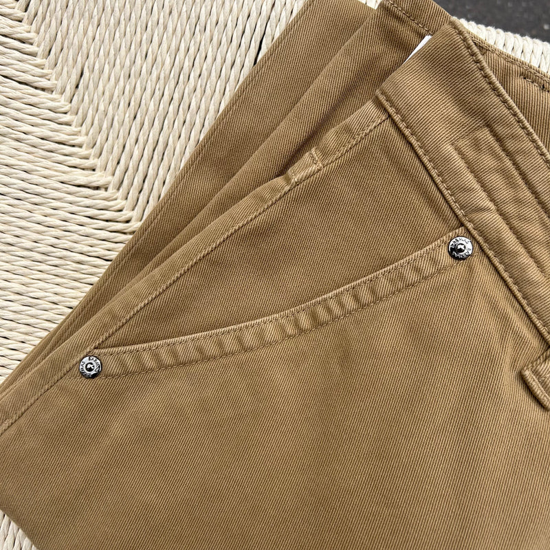 Pantalon chino HEAVY beige ocre