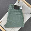Pantalon chino HEAVY velours stretch  vert pastel