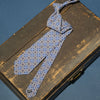 Cravate madder mosaïque bleu