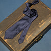 Cravate twill marine - doublée & non doublée