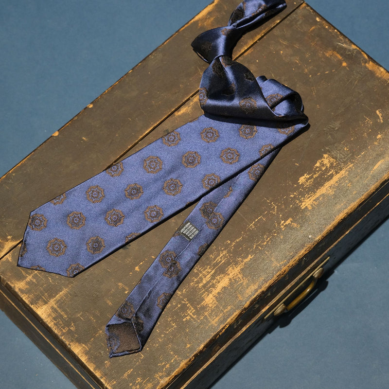 Cravate twill médaillon - 2 coloris