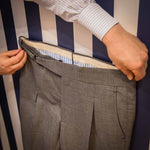 Pantalon napolitain Fresco gris ceinture D-Ring