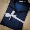 Polo Riviera manches longues jersey bleu marine