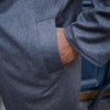 Manteau réversible cachemire gris et bleu marine - Kired