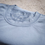 T-shirt "GIZA" coton Bleu denim - FEDELI